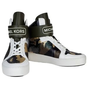 New Michael kors trent high top metallic leather